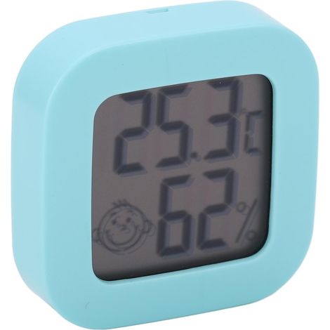 Thermomètre-hygromètre numérique mini vert avec ruban adhésif double face, capteur de température et d'humidité pour intérieur, affichage électronique précis, outil de mesure compact à coller (1/5)