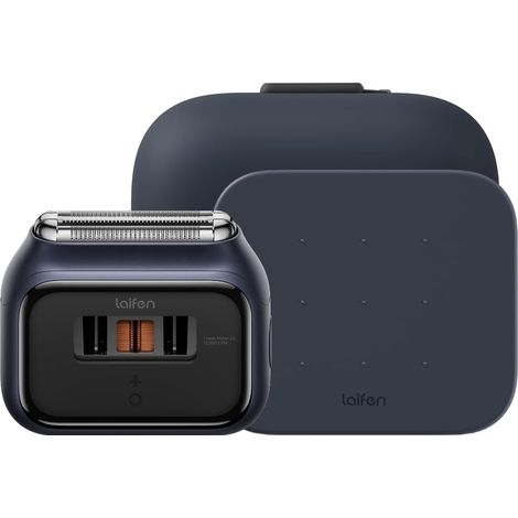 Electric Shaver Set, 2 x 12k Cuts/min, Auton 100 minutes, Blue Linear Motors 2x12k Cuts/Min, Wet/Dry Shaving, 0.05mm Blade, 100min Battery, USB-C, IPX7. (1/5)