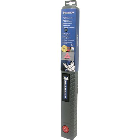 Triángulo de señalización vial homologado E20 MICHELIN 009535 reflectante fluorescente ABS