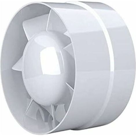 Ventilateur Extracteur d'air, économique 100mm, 12W/130m³, extracteur axial conduit en ligne : salle de bain, cuisine, cave (1/5)