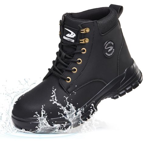 Chaussures de Sécurité Hommes Femmes Imperméable Bottines de Sécurité avec Embout en Acier Légère Montante Chaussures de Travail Antidérapant Basket de Securite (1/5)