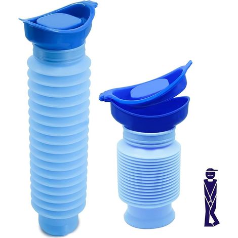 2 Pièces Urinoirs Portable, 750ml Urinoir Rétractable (1/5)