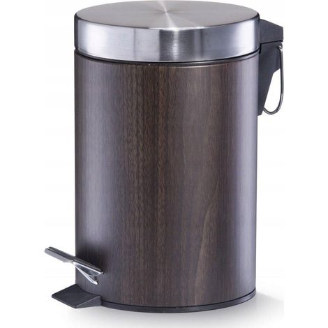 Zeller Treteimer 3 Liter Nussbaum