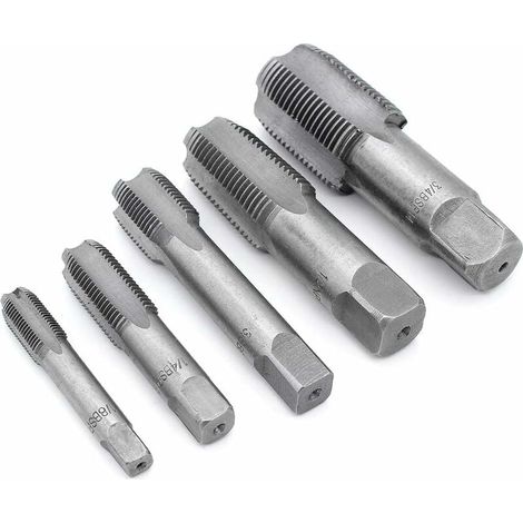 Sollbry 5 pièces BSP filetage de tuyau 55 degrés robinet G1/8 G1/4 G3/8 G1/2 G3/4- (1/4)