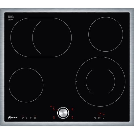 Neff T16BT76N0 plaque Noir Intégré (placement) Céramique 4 zone(s)