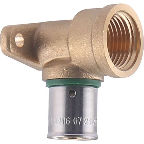 Coude applique à sertir pour tube PER NOYON & THIEBAULT Ø16 - F15x21 (1/2) (1/5)