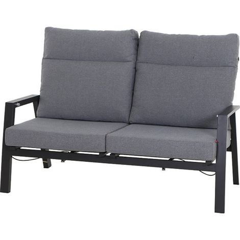 Siena Garden Loungebank Valencia Aluminium Ranotex®-Gewebe grau J04049 (1/5)