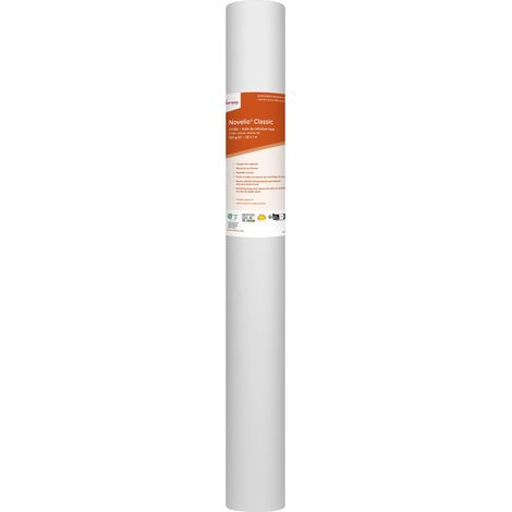 Adfors – Voile de rénovation cellulose lisse 150 g/m² – Rouleau 25 m x 1 m – Résistance aux chocs – Perméable à la vapeur d'eau
