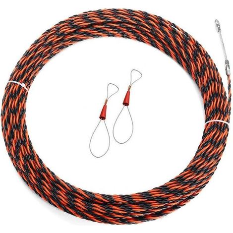 Aiguille Electricien 50M Tire Fil Electrique 5mm Diamètre Aiguille Tire Fil, rétractable d'installation