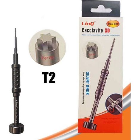 Trade Shop - PROFESSIONELLER 3D T2 TORX-SCHRAUBENDREHER SMARTPHONE-HANDY-REPARATUR BST898-T2 -