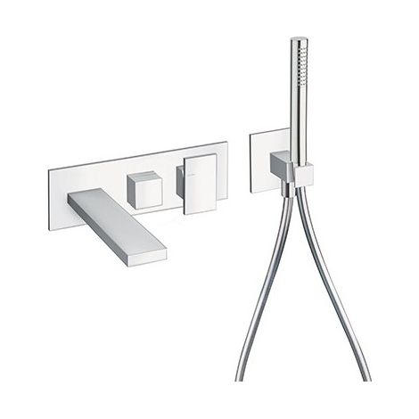 Facade Externe Tabula Bain Douche Mural 2 Sorties Chrome Robinetterie TABULA - CRISTINA ONDYNA TA10251