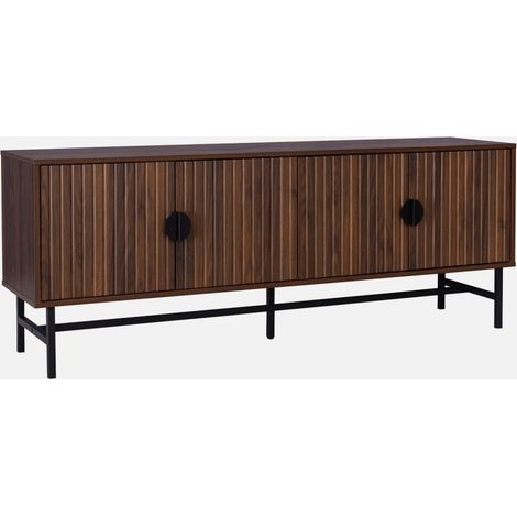 Mueble TV efecto madera estriada, 160cm (1/5)