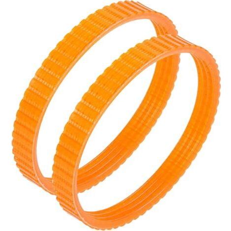 Lot de 2 courroies d'entraînement pour rabot électrique 1900B - Orange 9,6 mm, Périmètre 238 mm (1/5)