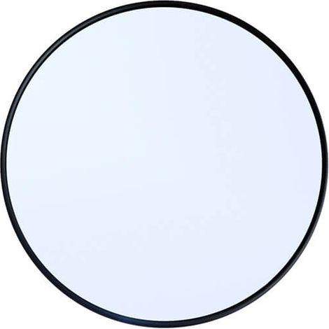 Showerdrape Portobello Round Black 40cm Bathroom Mirror (1/4)