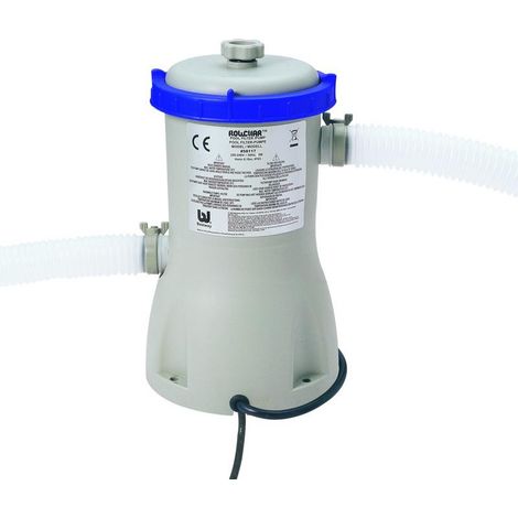 Bestway – Pompe pour piscine 3028 lt/h – Débit max 3028 lt/h – Compatible pour piscines jusqu'à 30 m³ – Moteur puissant 600W