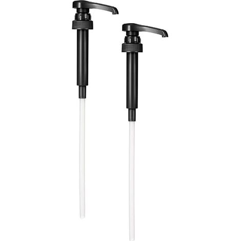 Pack of 2 Black Syrup Pumps for 750 ml Bottles, Dispenses in 7ml increments,Perfect for Coffee Syrups (1/5)