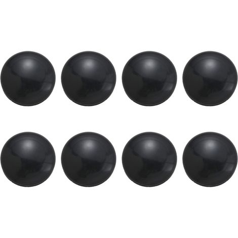 Poids Pour Rideau De Douche - Ronds Magnétiques Noirs - Pour Rideaux De Salle De Bain Extérieur Cuisine - Lot De 8 (1/5)