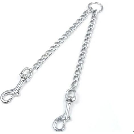 Laisse double pour 2 chiens, laisse double pour chien-4.0MM70CM (1/5)