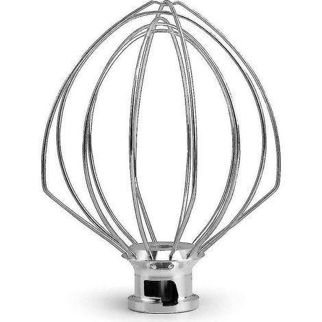 Schneebesen aus Edelstahl für KitchenAid Küchenmaschinen – Kompatibel mit den Modellen Artisan und Classic – Abmessungen 125 x 155 mm – 5k452ww (1/5)