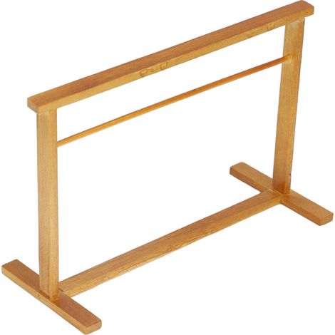 Étendoir à linge miniature en bois pour maison de poupée à l'échelle 1:12 - Accessoires pour décors de maison de poupée (1/5)