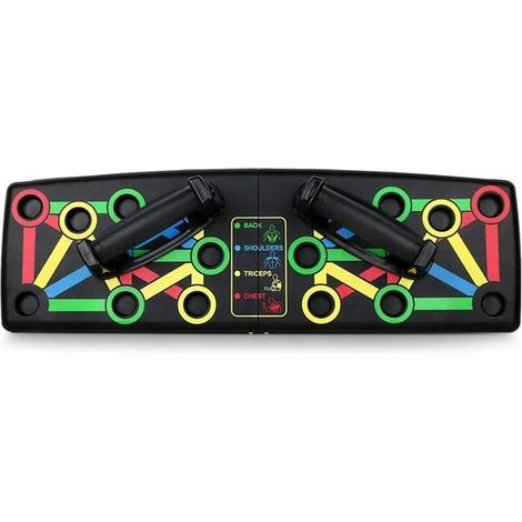 Planche de Musculation - Révolution Multi AB - 14 en 1 - Pliable - Portable - Code Couleur (1/4)