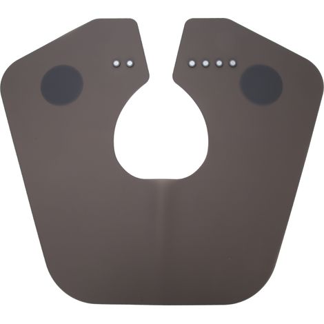 Cape de Coiffure Imperméable en Silicone Professionnelle - Noir pour Salon (1/5)