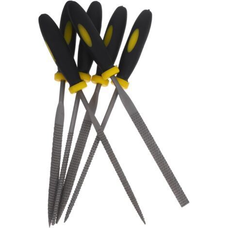 6 Pack Mini Rasp Set with Comfortable Non-Slip Handle, High Performance Rasp Tool for Leather Crafts (1/5)