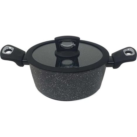Casseruola con coperchio in silicone 2 manici ø24 cm