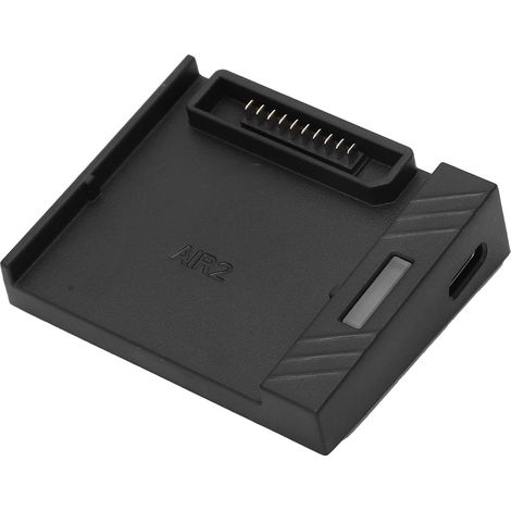 Chargeur de batterie pour drone avec câble USB, boîtier en plastique noir, compatible avec DJI Air (1/5)