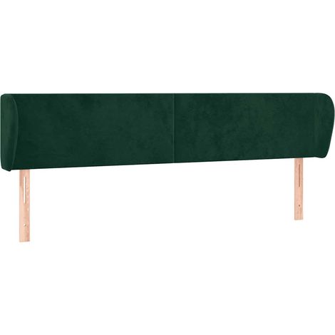 Maison Exclusive - Cabecero de terciopelo verde oscuro 203x23x78/ (1/5)