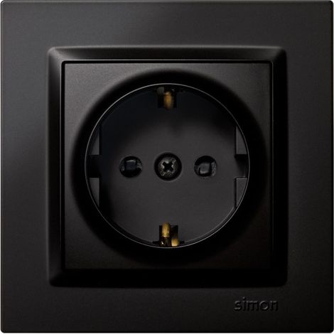 SIMON simon enchufe schuco negro serie 10 f1090443038 , simon enchufe schuco negro serie 10 f1090443038