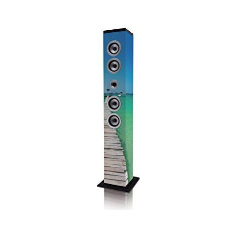 Altavoz de torre bluetooth radio fm reproduccion usbsd