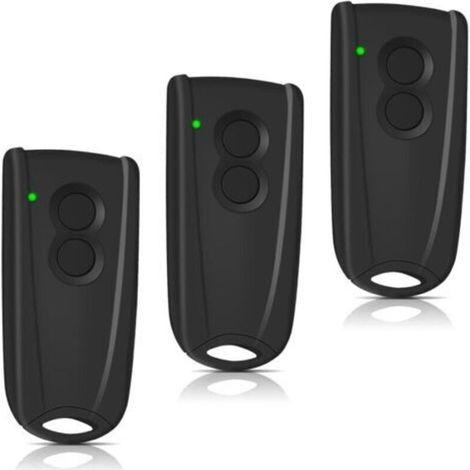 Ecleanfy-3 pièces 433,92 MHz Télécommande pour porte de garage pour Hormann EcoStar RSC2-433 RSE2-433, RSZ1-433, Hormann Liftronic 500/700/800 pour Portronic D2500/D5000/S4000(lumière verte) (1/4)