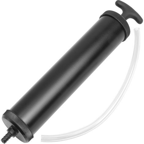 MONZANA® Oil Suction Pump 500ml Volume 300mm Hose Length Sturdy Metal T-Handle Oil Transfer Hand Pump Home Workshop Garage Mechanics Liquid Pump Black (1/5)