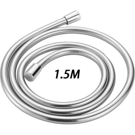 Tuyau De Douche - 150 cm - Protection Anti-Torsion - Raccord G1/2 - Pour Douchette Et Robinet - 1 Pièce (1/5)