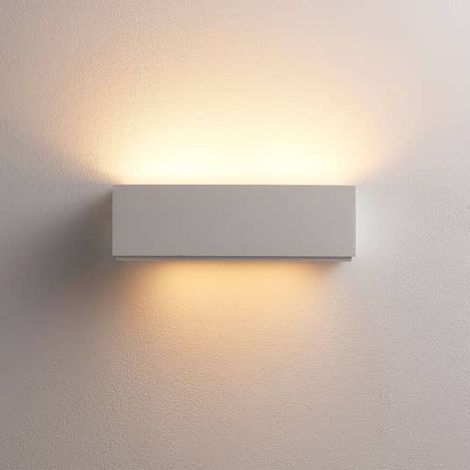 [NEUWERTIG] B-Ware Lindby Gips Wandleuchte Benno Wandlampe Wandleuchte Flurleuchte Lampe G9 Led Weiß