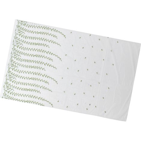 Rideaux en tulle imprimé feuilles de saule vert 1 x 2,5 m, style moderne, pour salon ou chambre. (1/5)