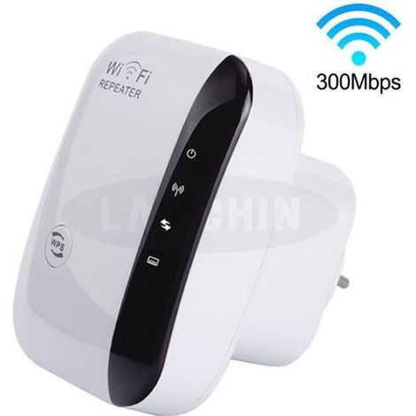 Amplificateur WiFi - Répéteur WiFi Booster de signal sans fil WiFi extender 300M WLAN 802.11n/g/b Blanc (1/4)