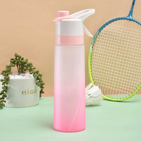 Botella pulverizadora de gran capacidad para deportes al aire libre，vaso de agua para fitness，botella de agua deportiva para fitness，rosa (1/2)