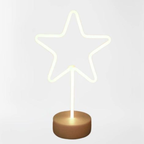 LA BOUTIQUE DE Noël - Estrella luminosa blanca para colocar