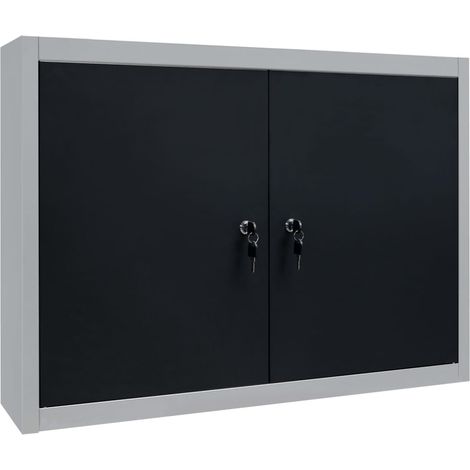 Maison Exclusive - Wand-Werkzeugschrank Industrie-Stil Metall Gra