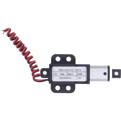 Linearantrieb (12 V DC), 10 mm Hub, 150 N Schubkraft, elektrischer Mikrolift für neigbare TV-Tisch-Hebeplattform (1/5)