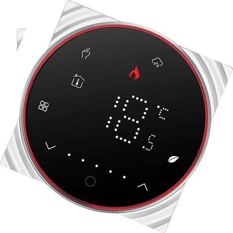 Thermostat intelligent 16A numérique programmable chauffage sol régulateur température mural avec éclairage à couleur variable pour chauffage électrique (1/3)