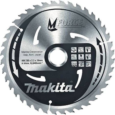 Lame de scie circulaire Makita, MFORCE 180 x 20 mm - 16 dents