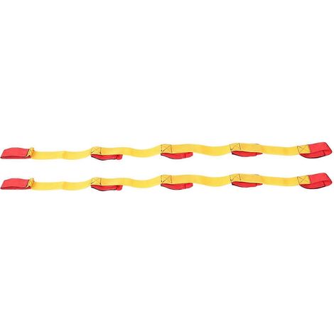 20242PCS Ruban adhésif de fixation pour 3/5/8 personnes, accessoires d'entraînement pour jeux d'équipe en extérieur (5 personnes)