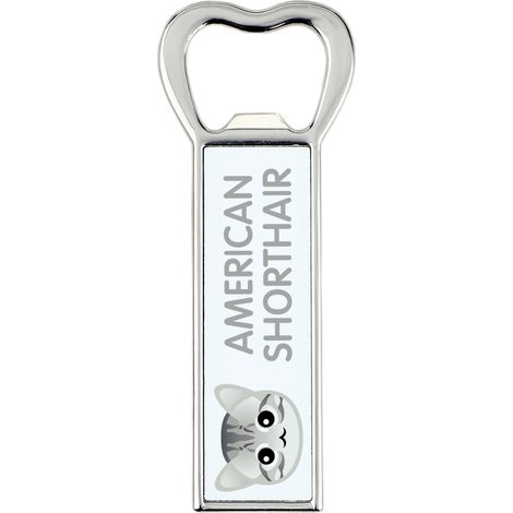 American Shorthair - apribottiglie con grafica e incisione del marchio Art-Dog (1/5)