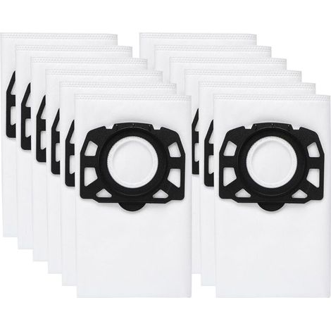 12Pcs Sac Aspirateur, Compatible avec le pour Karcher Sacs Aspirateurs WD2 Plus, Karcher WD 3, WD 3 Battery, KWD 1, KWD 2, KWD 3, MV 3, SE4001, SE4002, Sac Aspirateur Universel (1/4)