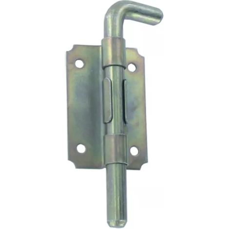 Verrou pistolet en acier ZN blanc - BURGAUD