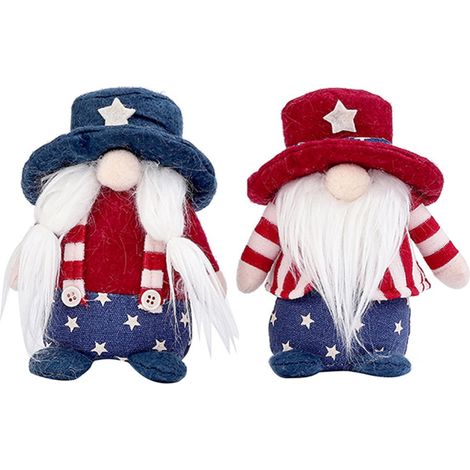 Gnome - Decoration 4 Juillet - Folklore Scandinave - Ornement Maison Cuisine - Hauteur 29 cm - Multicolore - 1 Pièce (1/5)