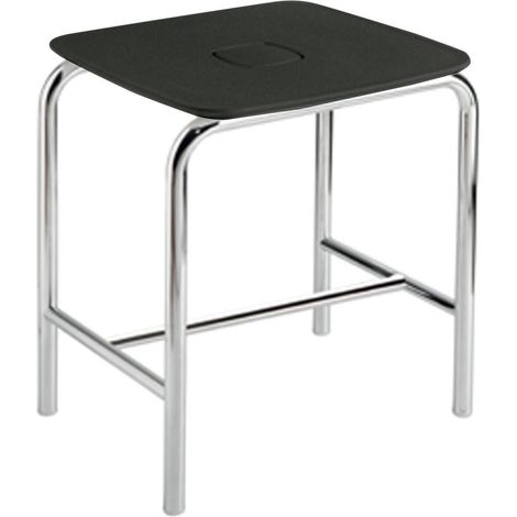 Inda - Hocker mit ABS-Sitz in Schwarz